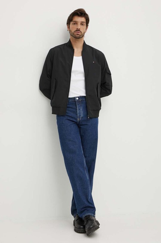 Куртка-бомбер Tommy Hilfiger MW0MW35658 чёрный AW24