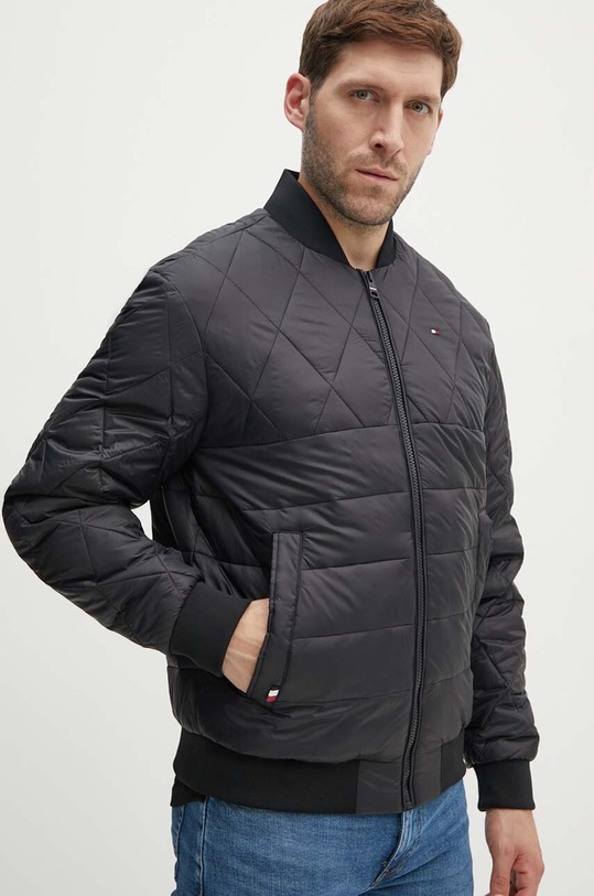 Bomber bunda Tommy Hilfiger černá MW0MW36325