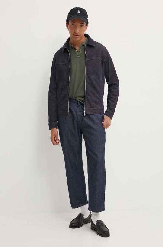 Marc O'Polo kurtka jeansowa 426916225036 granatowy AW24