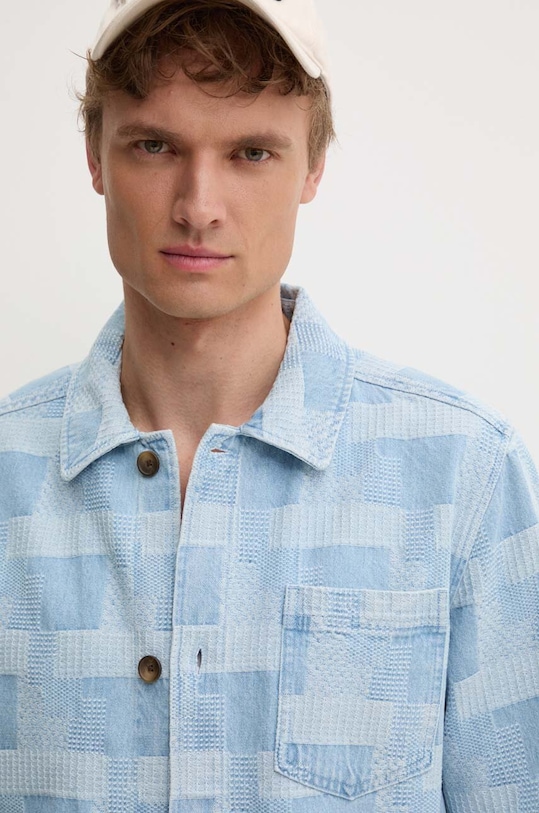Les Deux koszula jeansowa niebieski LDM640104
