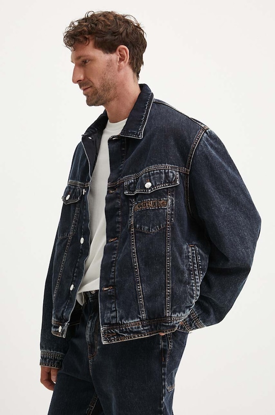 Iceberg kurtka jeansowa O080.0539 granatowy AW24