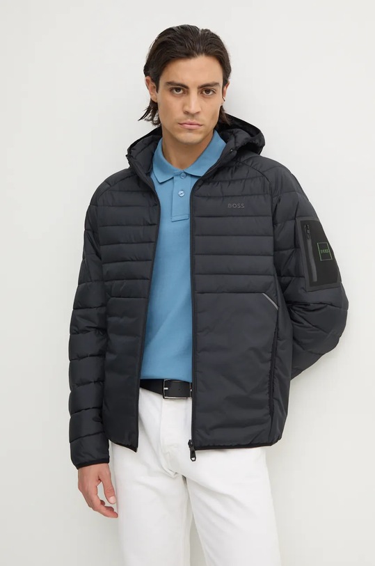 Boss Green geaca cu captuseala bleumarin 50514761