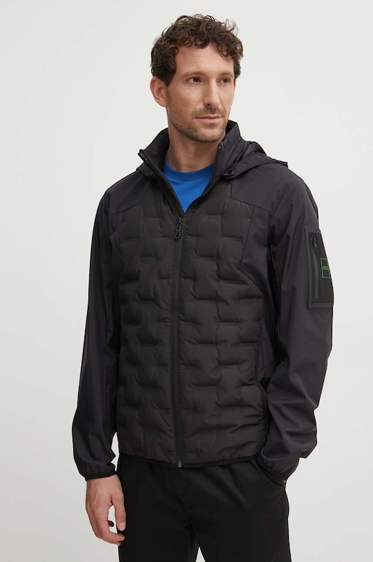 Пухова куртка Boss Green з капюшоном чорний 50522390