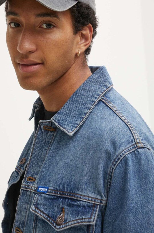 HUGO Blue kurtka jeansowa granatowy 50511500