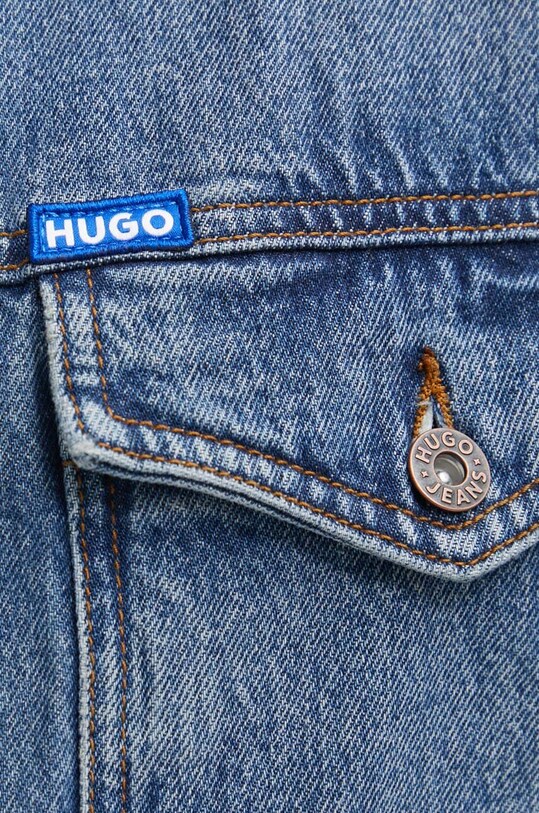HUGO Blue kurtka jeansowa 50511500 granatowy