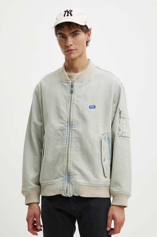 Džínová bomber bunda Hugo Blue modrá 50516562