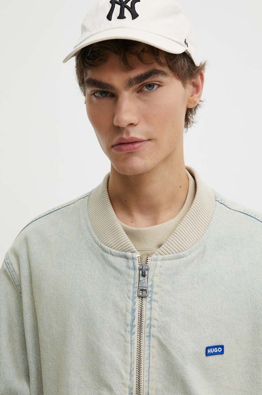 Džínová bomber bunda Hugo Blue 50516562 modrá