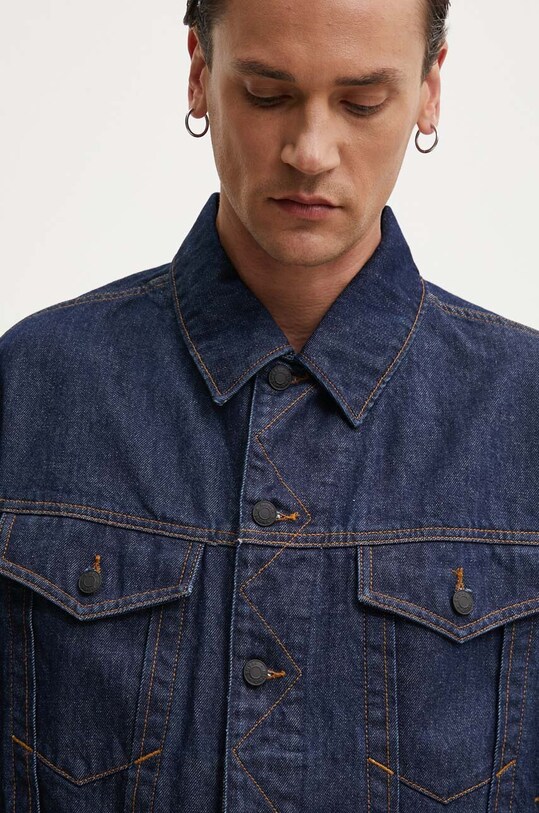 Rifľová bunda HUGO tmavomodrá 50518044