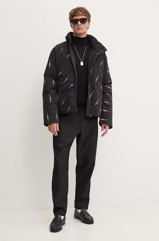 Páperová bunda MSGM 3740MH02.237703 čierna AW24