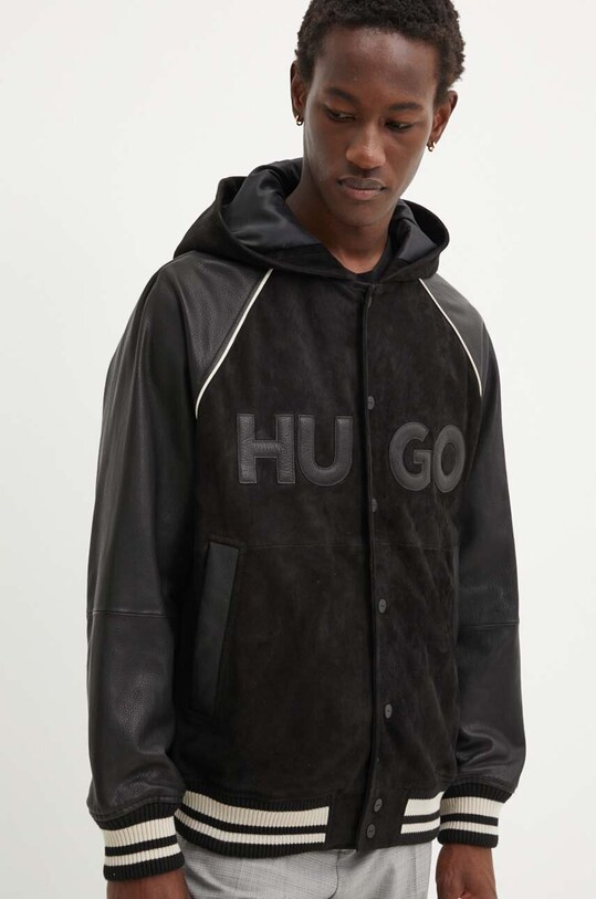 Куртка-бомбер HUGO з утепленням чорний 50516870