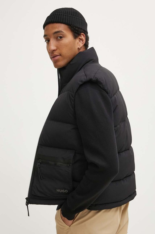 HUGO bezrękawnik bez kaptura czarny 50520221