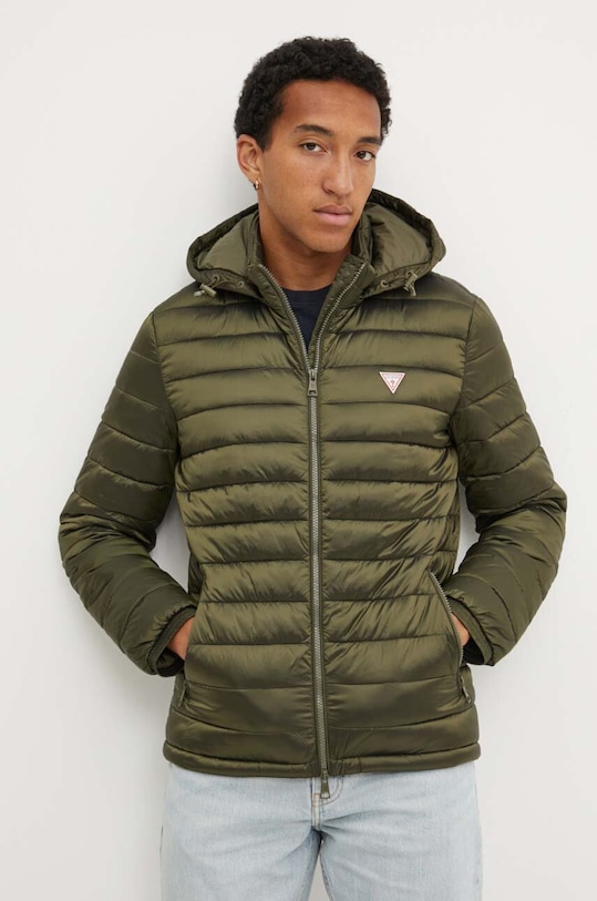 Jakna Guess Jeans Planet friendly zelena M4YL99.WG922