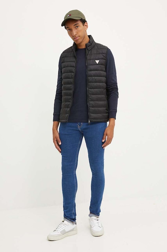 Guess Jeans bezrękawnik M4YN11.WG922 czarny AW24