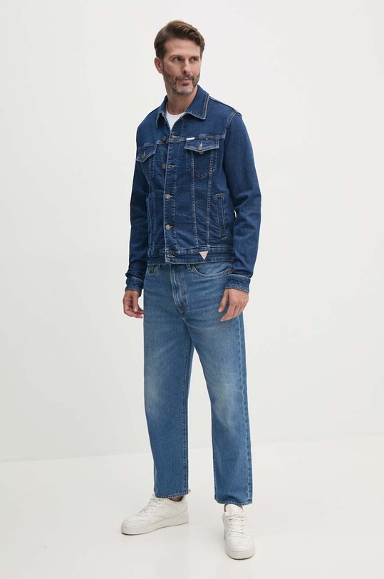 Džínová bunda Guess Jeans M4YN33.D5DM3 modrá AW24