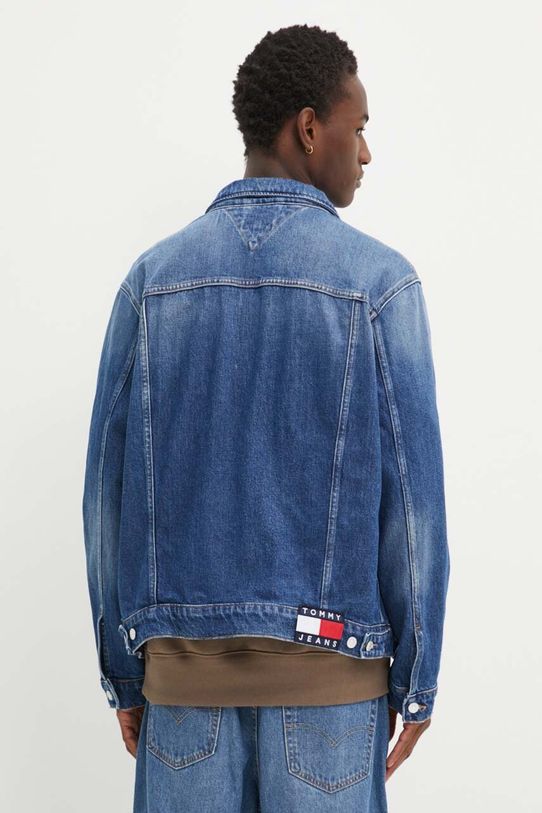 Odzież Tommy Jeans kurtka jeansowa DM0DM19360 niebieski