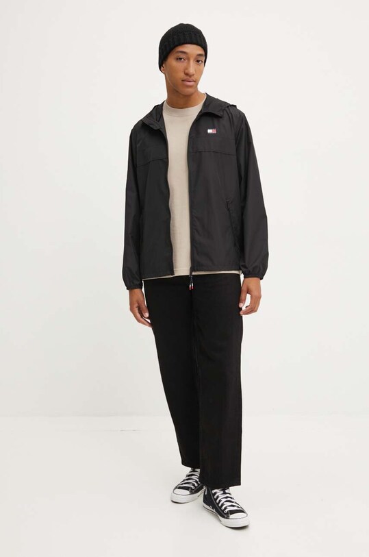 Μπουφάν Tommy Jeans DM0DM20204 μαύρο AW24
