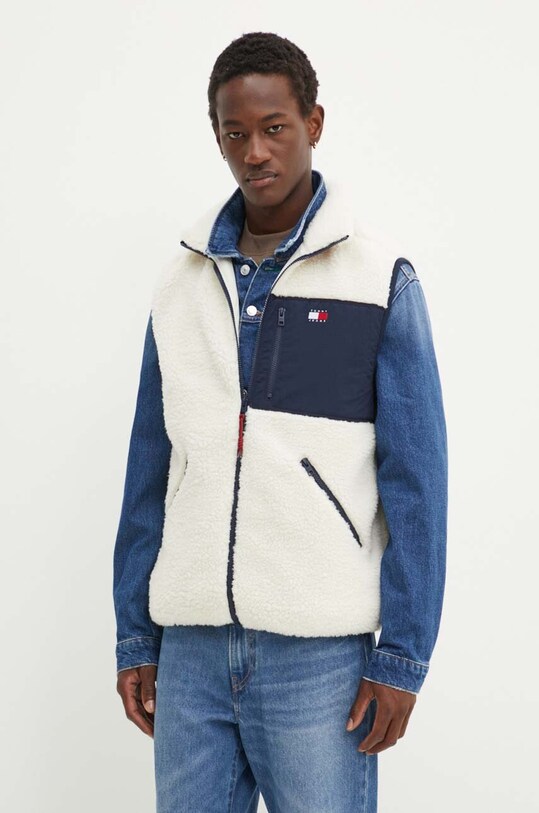 Tommy Jeans vesta bej DM0DM18900