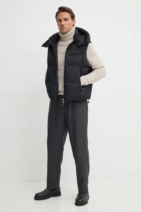 Emporio Armani gilet in piuma 6D1B66.1NNXZ nero AW24