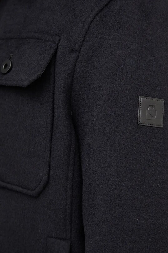 Vlnená bunda Liu Jo tmavomodrá QF4186.T2637