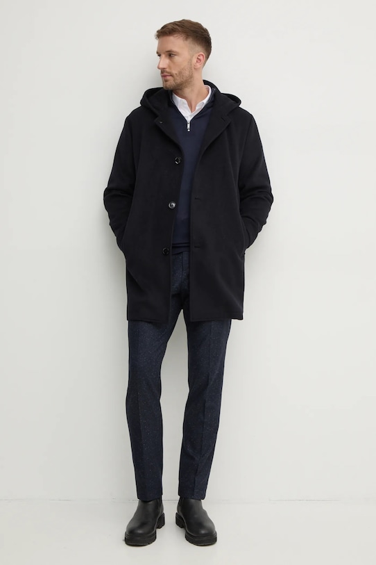 Liu Jo cappotto in lana QF4187.T2637 blu navy AW24