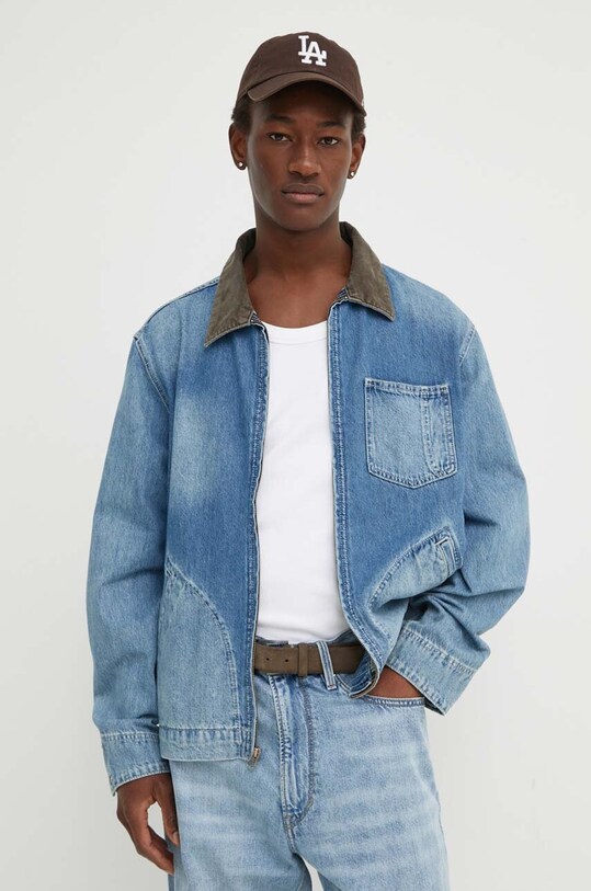 Rifľová bunda Levi's bez kapucne modrá A8635
