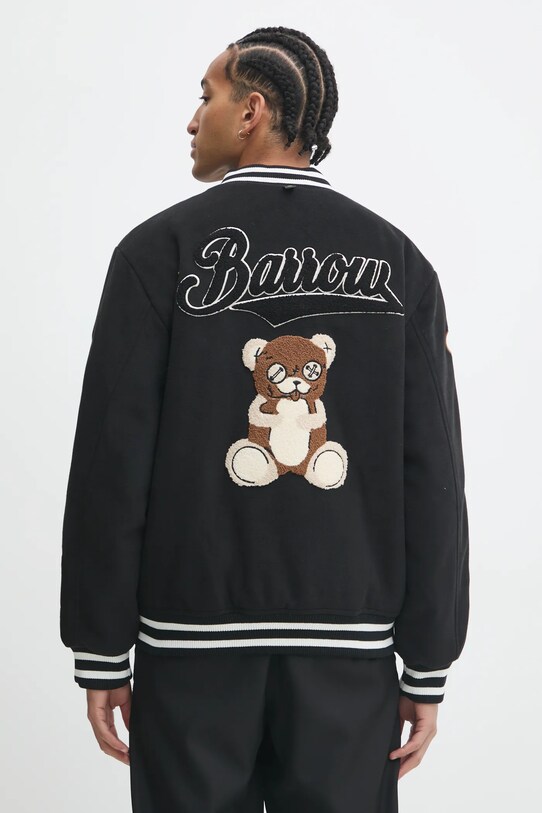 Îmbrăcăminte Barrow geacă bomber F4BWUAJK031 negru