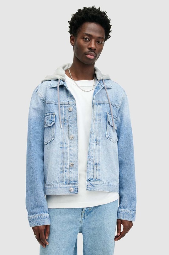 AllSaints geacă din denim din bumbac SPIRIT JACKET M017OA albastru