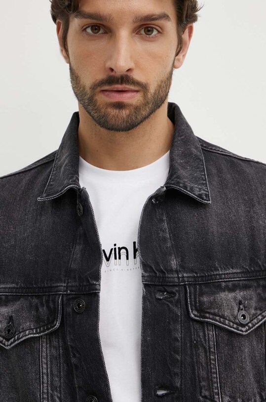 Pepe Jeans geacă din denim RELAXED JACKET negru PM402972XH7