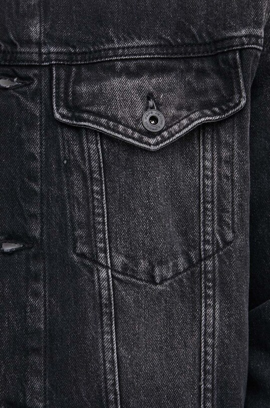 Pepe Jeans geacă din denim RELAXED JACKET PM402972XH7 negru