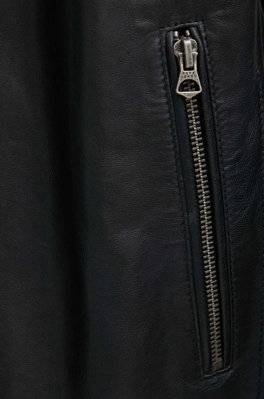 Kožená bunda Pepe Jeans TRISTAN PM402991 černá