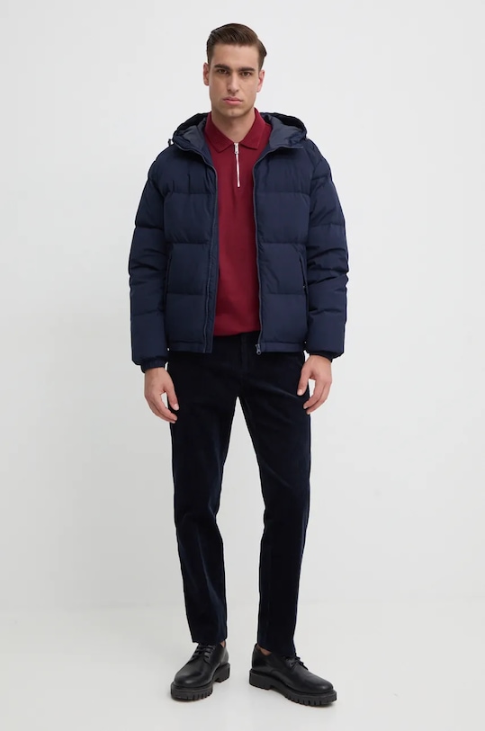 Péřová bunda United Colors of Benetton 2JF8UN05E námořnická modř AW25
