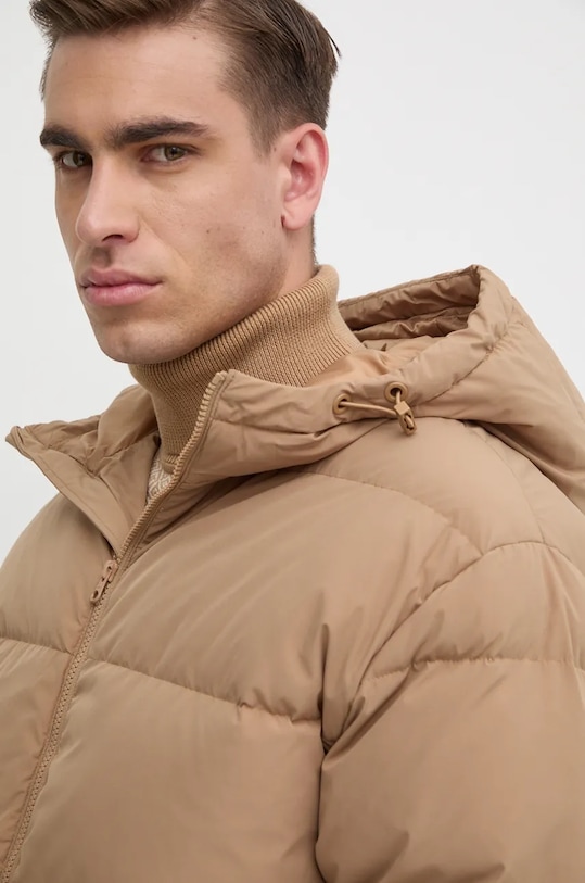 Péřová bunda United Colors of Benetton hnědá 2JF8UN05E