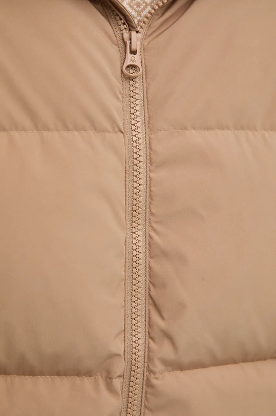 Péřová bunda United Colors of Benetton 2JF8UN05E hnědá