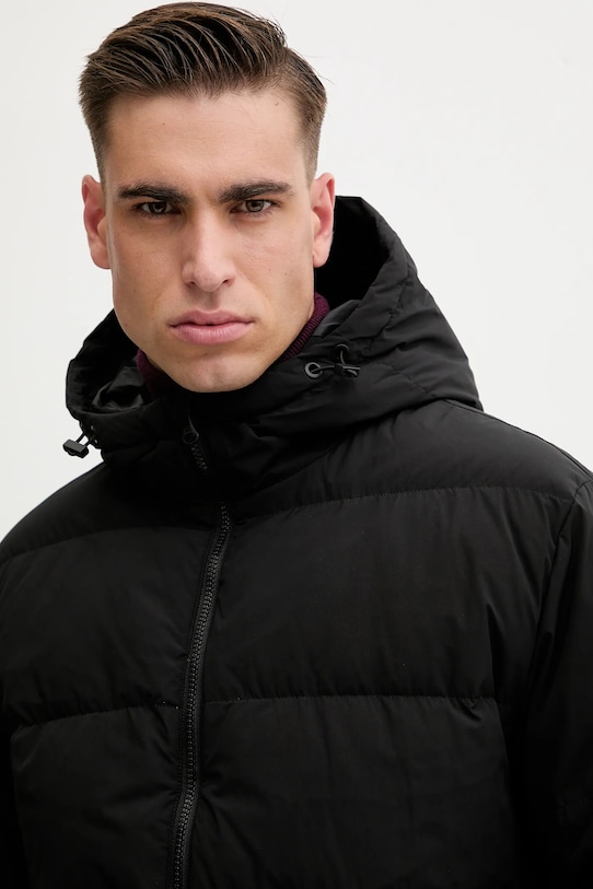 Μπουφάν με επένδυση από πούπουλα United Colors of Benetton μαύρο 2JF8UN05E