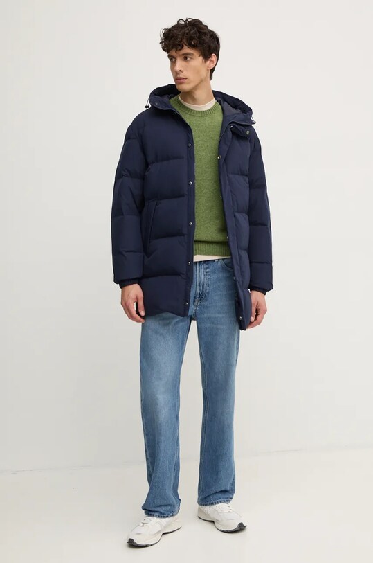 United Colors of Benetton geaca de puf 2JF8UN05D bleumarin AW24