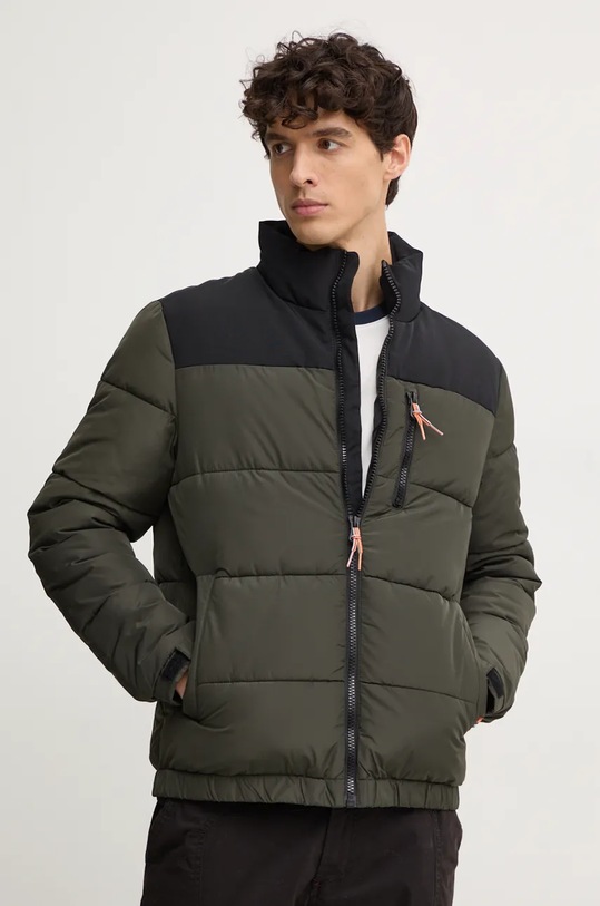 Bunda United Colors of Benetton s podšívkou zelená 2X5QUN053