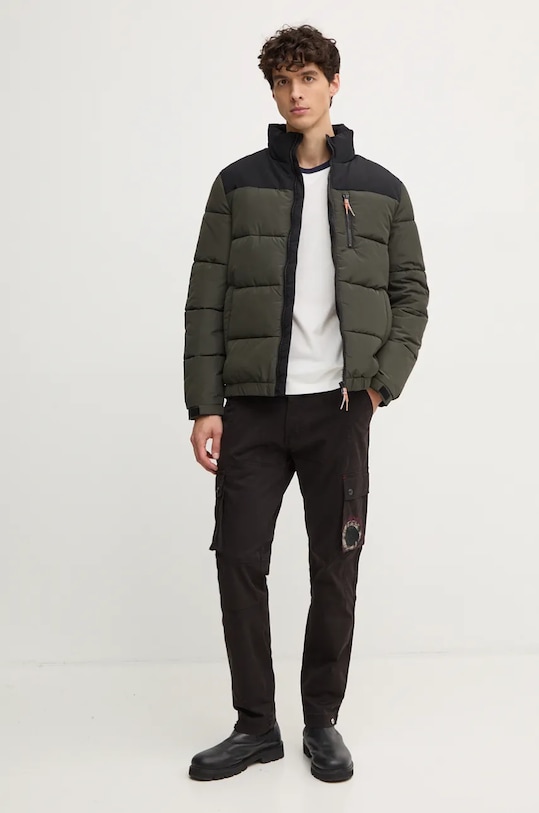 Bunda United Colors of Benetton 2X5QUN053 zelená AW24