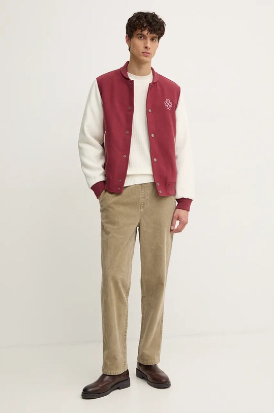 Куртка-бомбер с примесью шерсти United Colors of Benetton 2NDHUN05K красный AW24