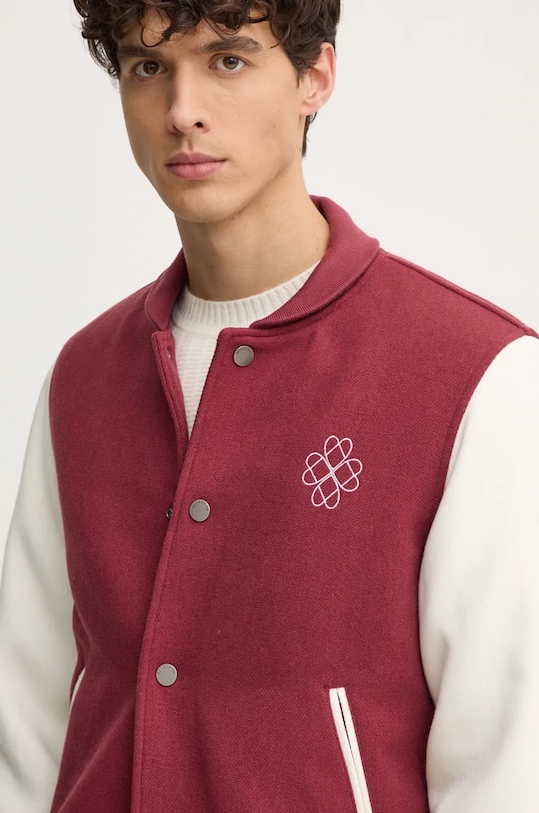 Куртка-бомбер з домішкою вовни United Colors of Benetton червоний 2NDHUN05K