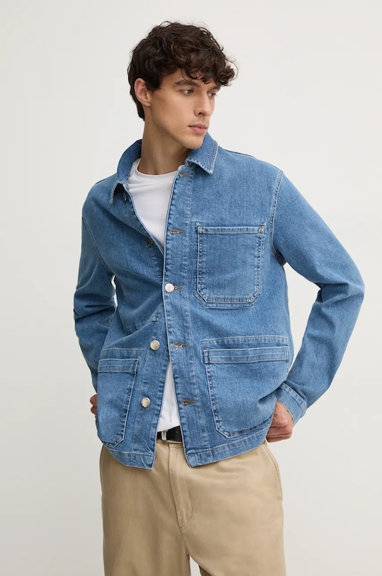 Джинсовая куртка United Colors of Benetton голубой 2KD6UN05G