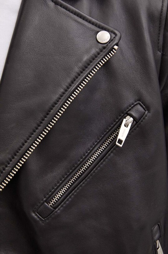Шкіряна куртка The Kooples HCUI29007K чорний