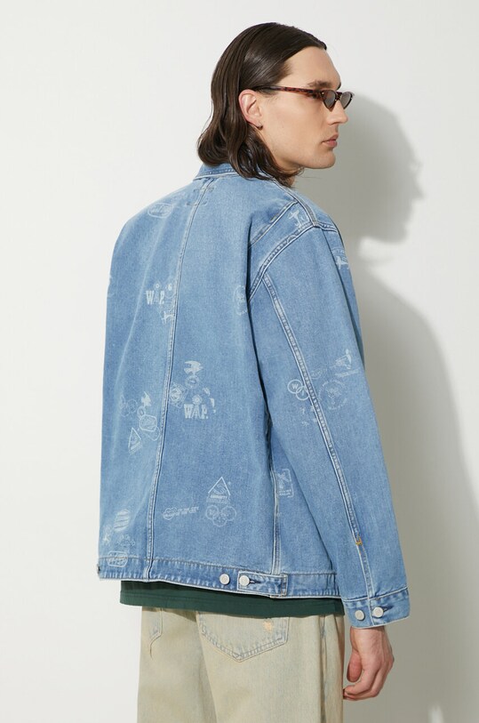 Îmbrăcăminte Carhartt WIP geacă din denim Stamp Jacket I033743.2LN35 albastru