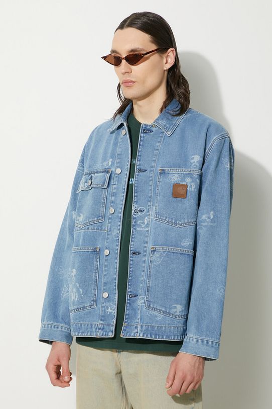 Τζιν μπουφάν Carhartt WIP Stamp Jacket μπλε I033743.2LN35