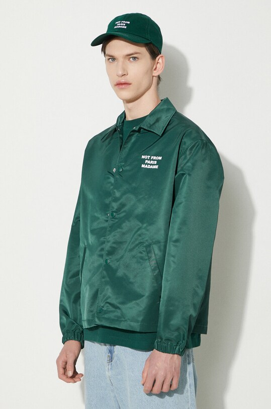 Куртка Drôle de Monsieur La Veste Slogan зелений PERM.JT183.PA014.DGN