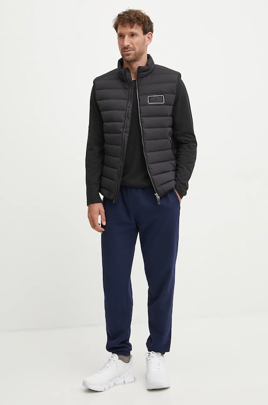 EA7 Emporio Armani bezrękawnik puchowy PNHAZ.6DPQ02.1200 czarny AW24