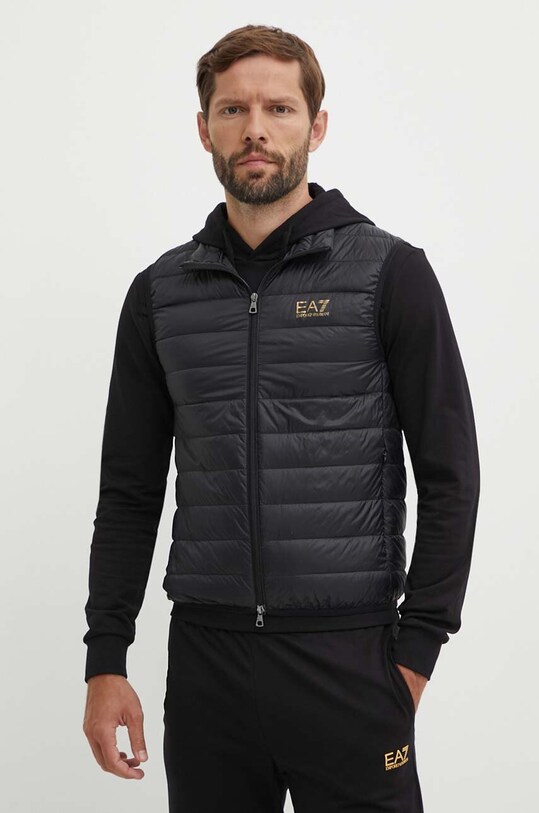 Пуховая безрукавка EA7 Emporio Armani лёгкий пух чёрный PNGPZ.8NPQ06.0208