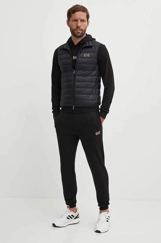 EA7 Emporio Armani bezrękawnik puchowy PNGPZ.8NPQ06.0208 czarny SS25
