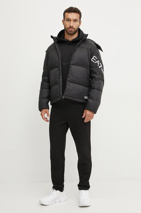 EA7 Emporio Armani kurtka puchowa PNEOZ.6DPB33.1200 czarny AW24