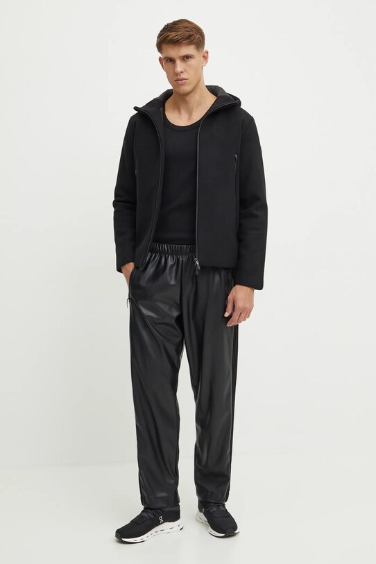 Куртка з домішкою вовни EA7 Emporio Armani PNHLZ.6DPB66.1200 чорний AW24
