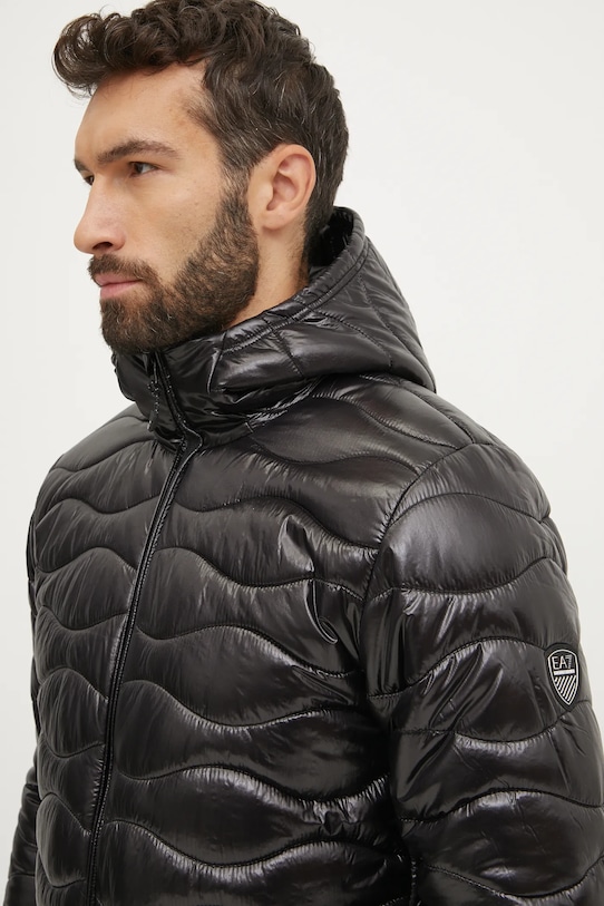 Спортивная куртка EA7 Emporio Armani с капюшоном чёрный PNHTZ.6DPB47.1200